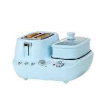 Amazon Supplier 220V Blue And Pink 3 in 1 Multifunction Mini Electric Breakfast Machine